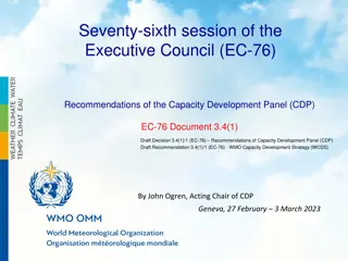 WMO Capacity Development Panel Overview