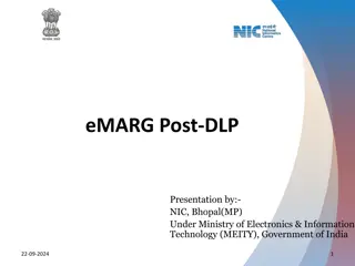 eMARG Post-DLP Presentation by NIC, Bhopal: Inspiring Thought on Landscapes Maintenance