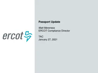 ERCOT Passport Update and Real-Time Co-optimization Scope