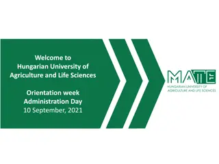 Hungarian University of Agriculture and Life Sciences Administrative Guidelines