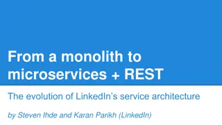 Evolution of LinkedIn's Service Architecture: From Monolith to Microservices