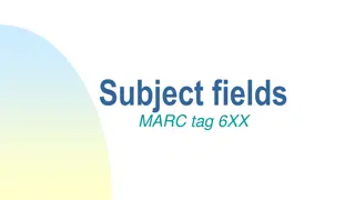 Understanding MARC Subject Headings