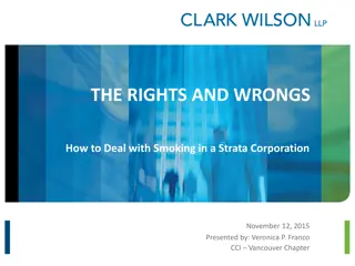 Dealing with Smoking in Strata Corporations: Legislation, Bylaws, and Strategies