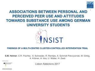 Associations Between Substance Use and Peer Influence Among German University Students