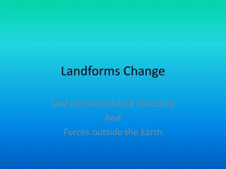 Forces Shaping Landforms: Inside and Outside the Earth