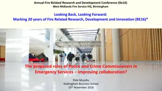 Emergency Services Collaboration and Policy Development Overview