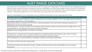 Guidelines for Host Range Data Card Creation in Phage Research