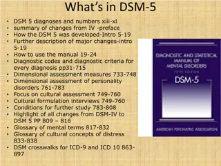 Evolution from DSM-IV to DSM-5: Understanding Changes and Challenges