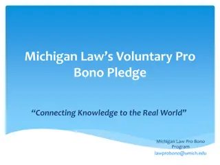 Michigan Law Pro Bono Program and Pledge