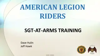 American Legion Riders Sgt-at-Arms Training Overview