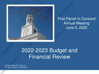 First Parish in Concord Annual Meeting Summary