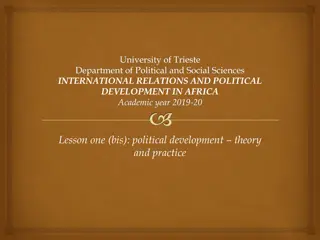 Political Development Theory and Practice: An Overview