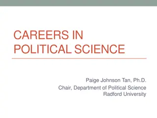 Career Opportunities in Political Science