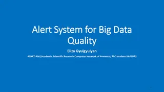 NUR Alert System for Big Data Quality Improvement