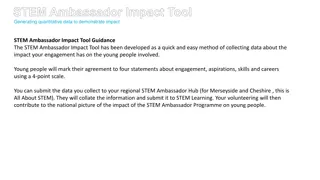 STEM Ambassador Impact Tools for Data Demonstration