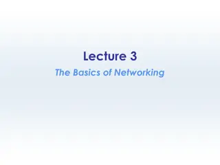 Basics of Networking Communication and Internet Structure