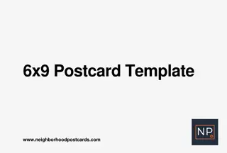 Neighborhood Postcard Template for 6x9 Size