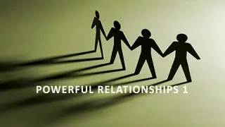 Building Powerful Relationships through Love, Honor, and Self-Control