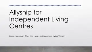 Allyship for Independent Living Centers Workshop