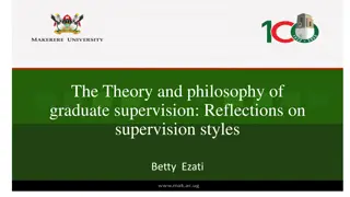 Reflections on Graduate Supervision Styles