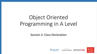 Object-Oriented Programming Basics for A-Level Students