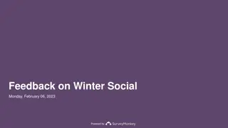 Feedback on Winter Social Event - Summary of Responses