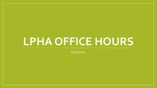 Alpha Office Hours 6/16/2022 Agenda & Updates