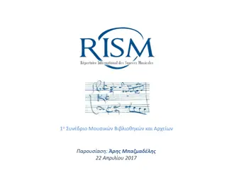 International Inventory of Musical Sources by RISM