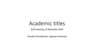 Comparative Analysis of Academic Job Titles in Higher Education Institutions