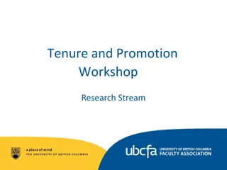 Tenure and Promotion Processes in Academia