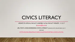 Florida Civics Literacy Initiative Update and Committee Members