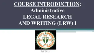 Comprehensive Overview of Fall 2022 LRW Course Resources