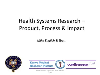 Impact of Health Systems Research on Policy and Practice Change