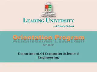 Leading University Orientation Program for 47th Batch in Department of Computer Science & Engineering