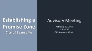 Establishing a Promise Zone City of Evansville Advisory Meeting