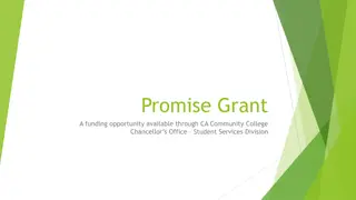 California College Promise Innovation Grant Program Opportunity