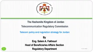 Telecom Regulation Strategy for Jordan by TRC