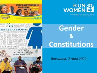 Gender and Constitutions: Key Insights and Policy Implications