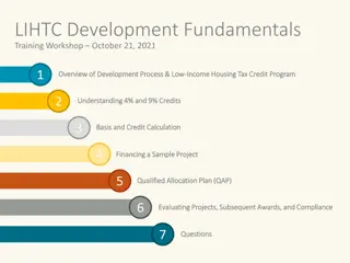 LIHTC Development Fundamentals Training Workshop Overview