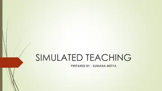 Simulated Teaching for Effective Classroom Training