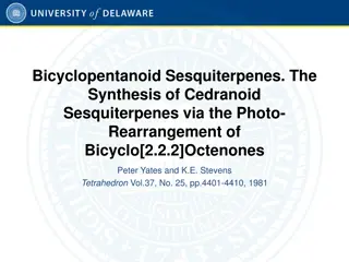 The Synthesis of Cedranoid Sesquiterpenes via Photo-Rearrangement of Bicyclo[2.2.2] Octenones