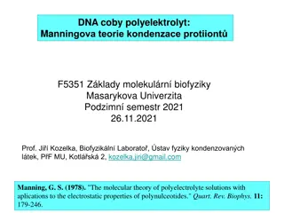 Understanding Electrostatic Properties of Polyelectrolyte Solutions for DNA Molecules