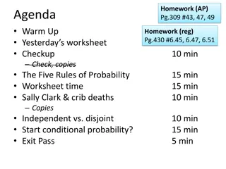 Probability Rules and Practice Problems