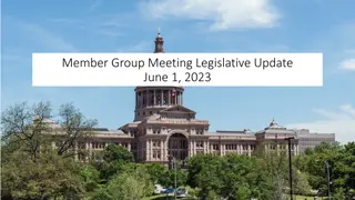 Texas Legislative Updates and Committee Studies