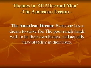 Exploring the American Dream in 