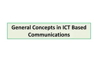 Essential Concepts in ICT-Based Communications for Agricultural Extension Programs