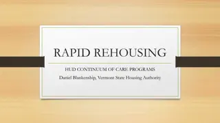 Rapid Rehousing Program Overview in Vermont