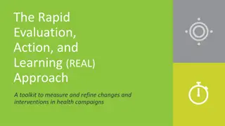 Rapid Evaluation, Action, and Learning (REAL) Approach Toolkit for Health Campaigns