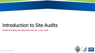 Essentials of Site Audits for Global HIV & TB Programs