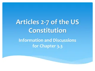 Articles II-VII of the US Constitution